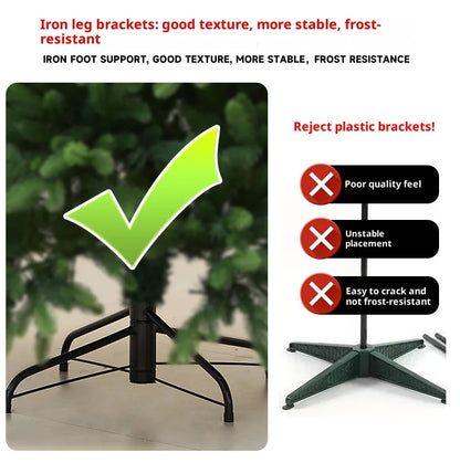 Foldable Christmas tree metal base and compact storage design